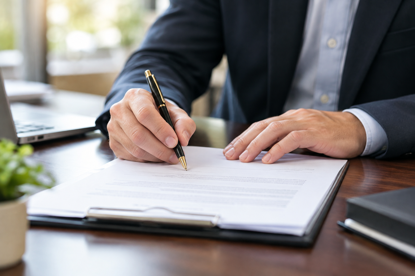 Business documents and professional project agreement